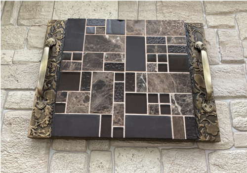 Dřevěný servírovací podnos 40 x 30 cm