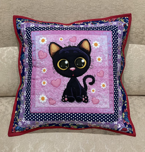 Povlak na polštář kocourek