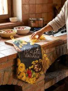 Kuchyňská utěrka motiv „Pasta Italiana“
