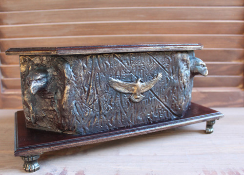 Dřevěná krabička Orel skalní