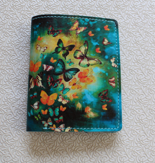 Kožená peněženka motýlci