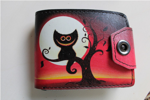 Kožená peněženka kocour Šklíba