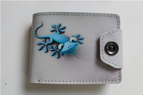 Kožená peněženka ještěrka