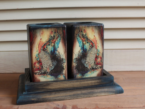 Sada svícnů levhart