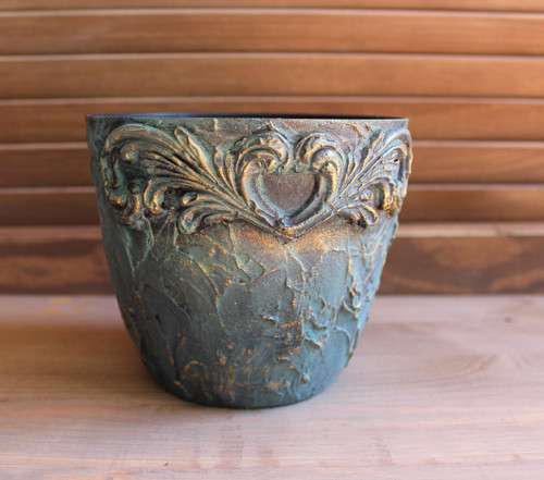 Obal na květináč tyrkysový