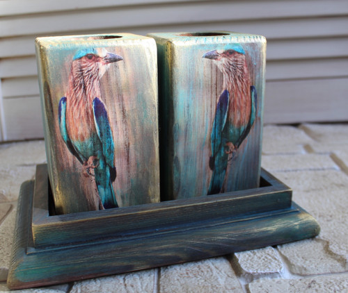 Sada svícnů ptáček