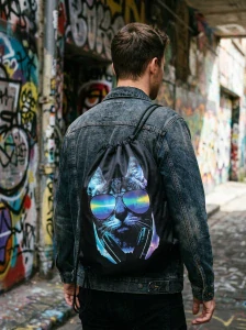 Batoh vak s aplikaci- Kočičí DJ