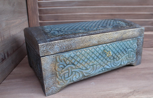 Truhla dřevěná na klíč