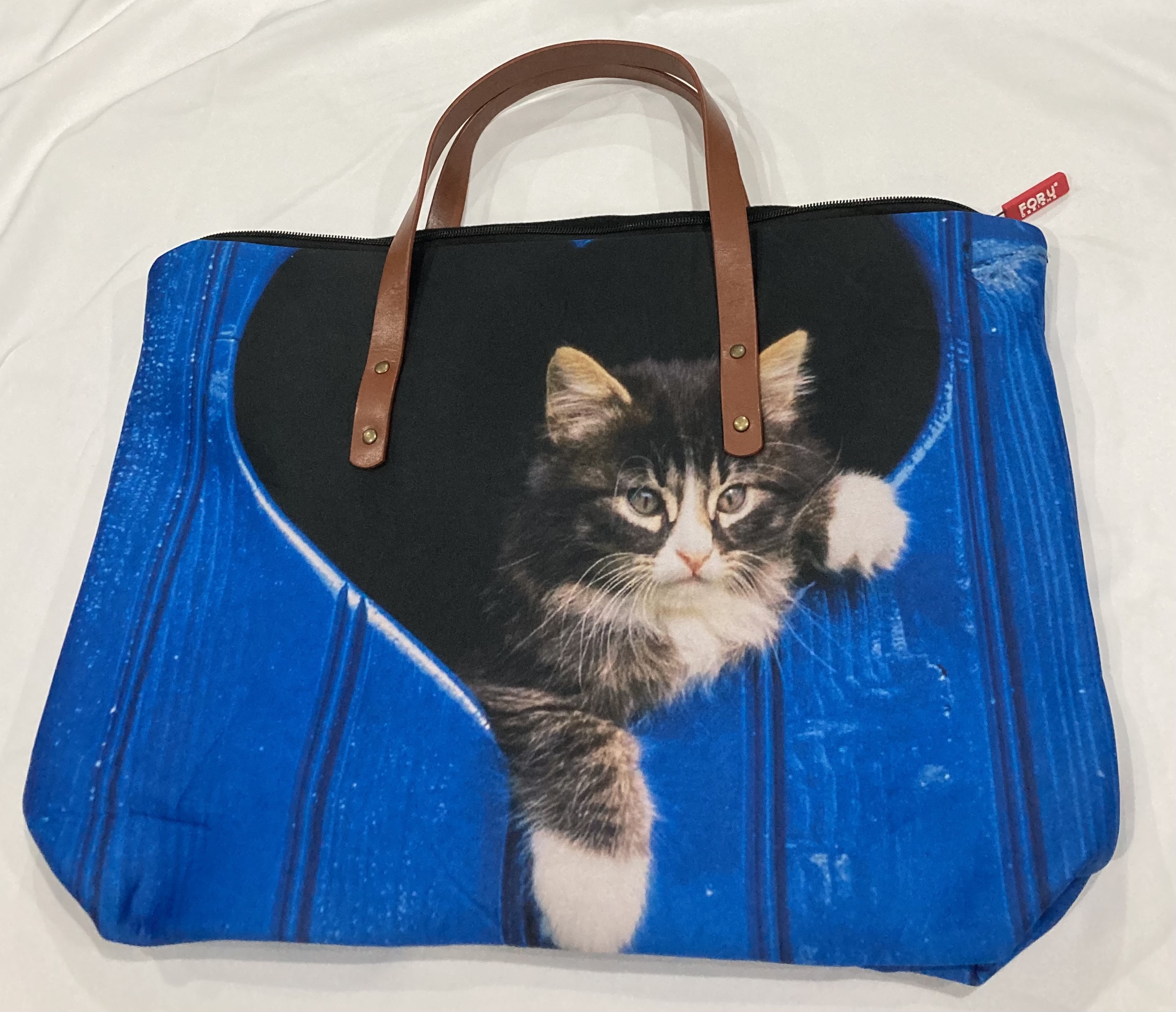 Taška s uchem z umělé kůže