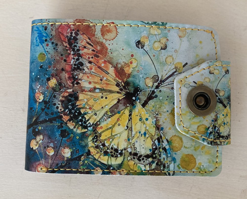 Kožená peněženka motýl