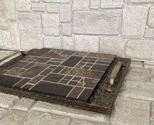 Dřevěný servírovací podnos 40 x 30 cm