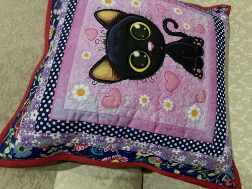 Povlak na polštář kocourek