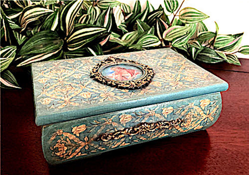 Šperkovnice tyrkysová