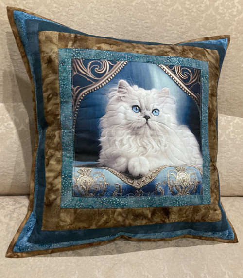 Povlak na polštář bílá kočka 