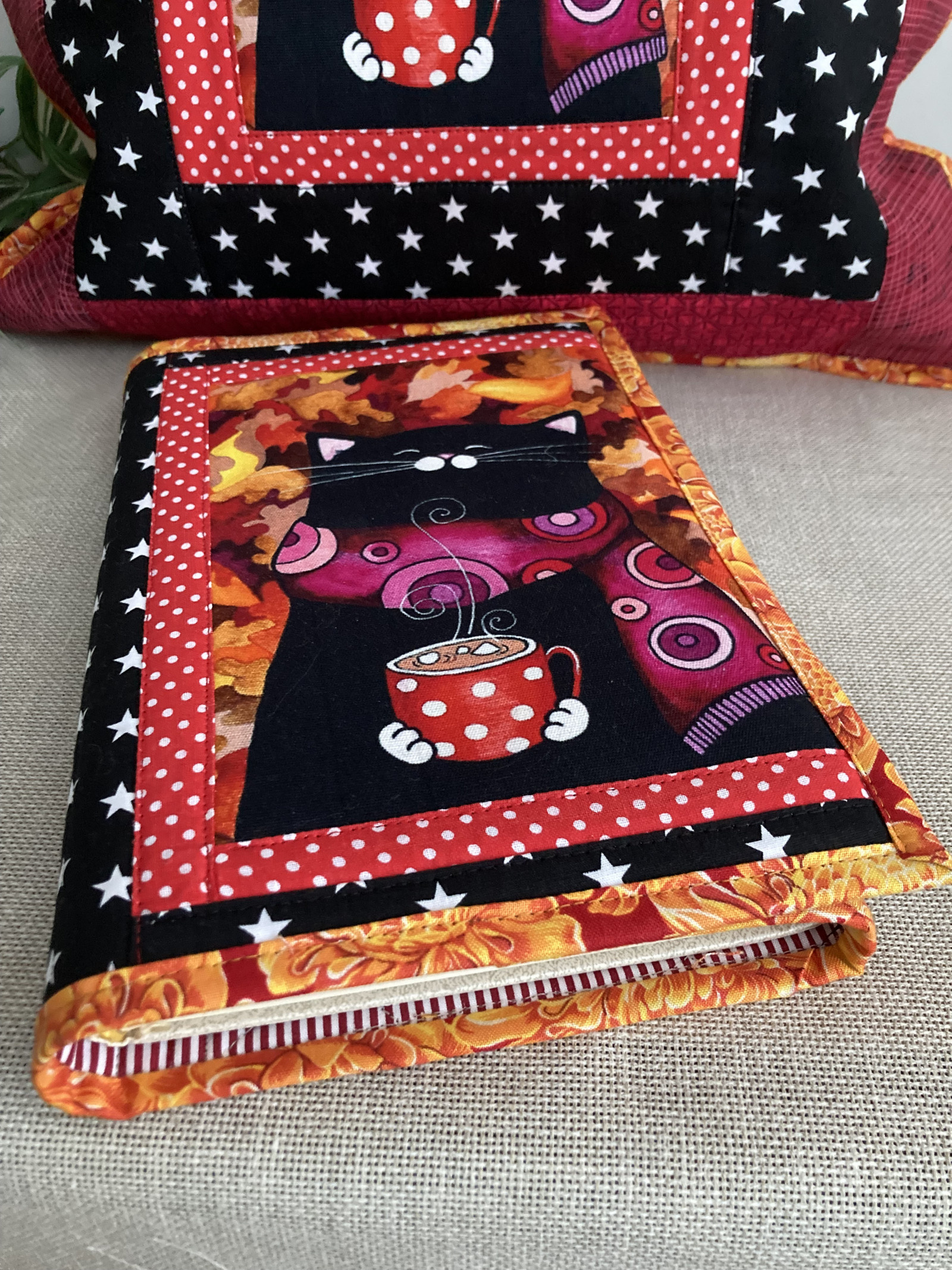 Obal na knihu nastavitelný patchwork