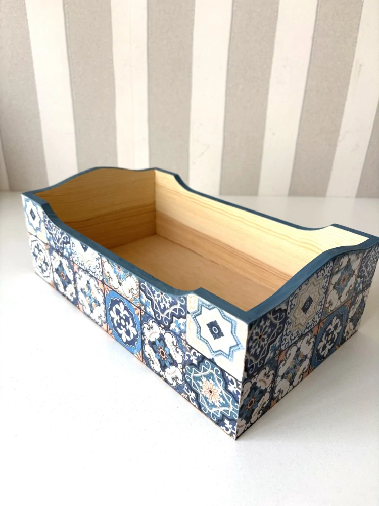 Dřevěný úložný box-Středomořský vánek
