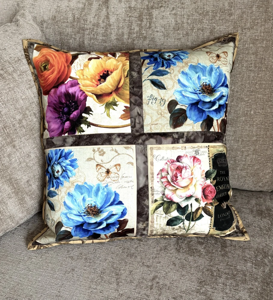 Botanická symfonie- Ručně šitý patchwork povlak