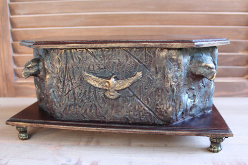 Dřevěná krabička Orel skalní