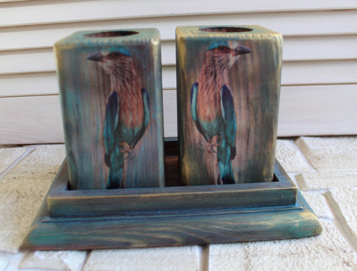 Sada svícnů ptáček