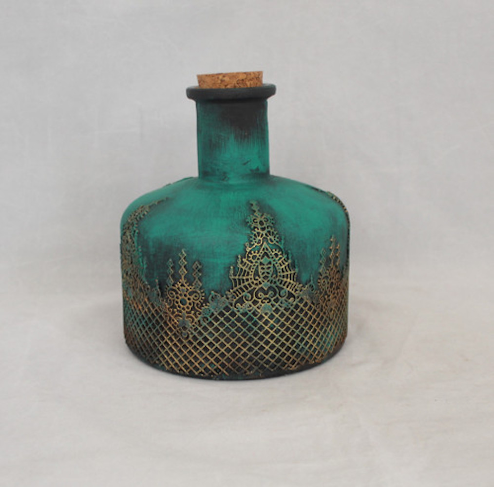 Karafa s korkovým uzávěrem