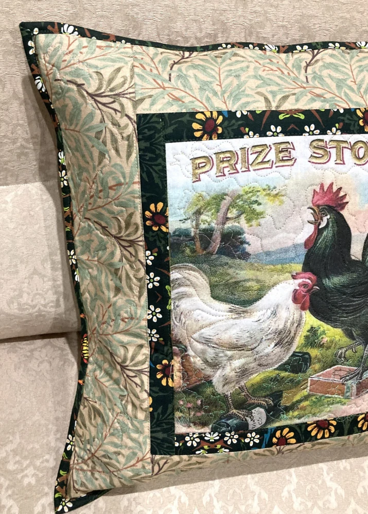 Povlak na polštář patchwork-Kouzlo venkova