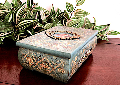 Šperkovnice tyrkysová