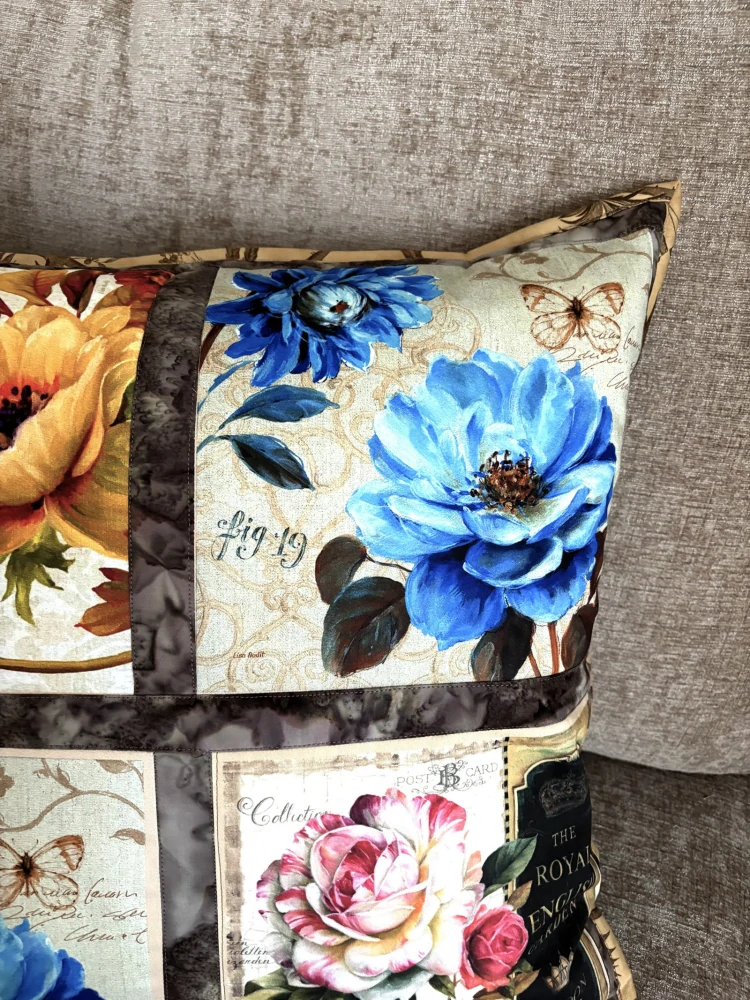 Botanická symfonie- Ručně šitý patchwork povlak