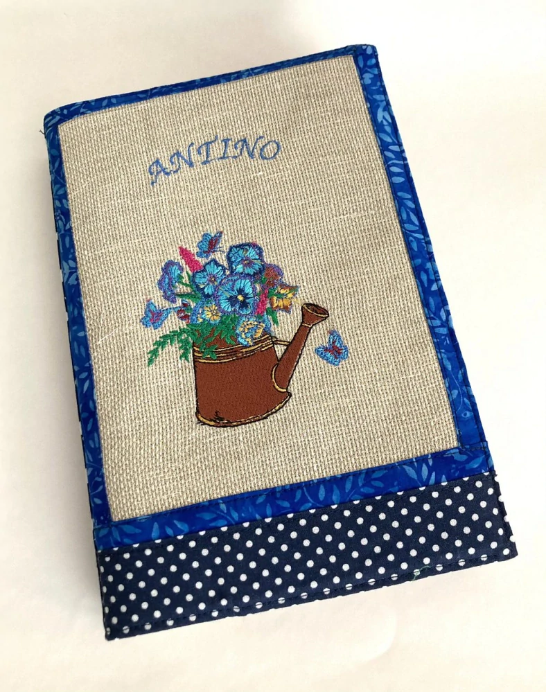 Nastavitelný textilní obal na knihu-Zářivý fraktál