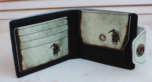 Kožená peněženka rytíř na koni