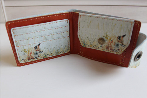 Kožená peněženka liška