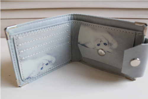 Kožená peněženka kočička