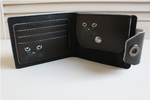 Kožená peněženka kočičí očí