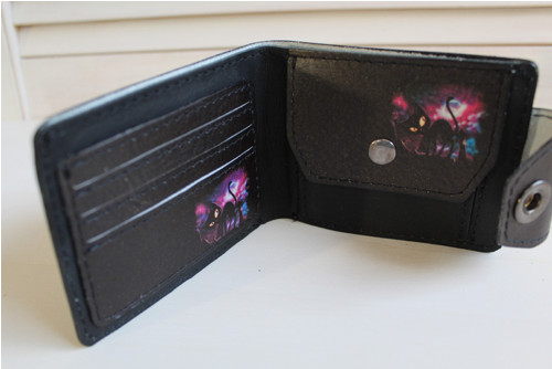 Kožená peněženka černý kocour