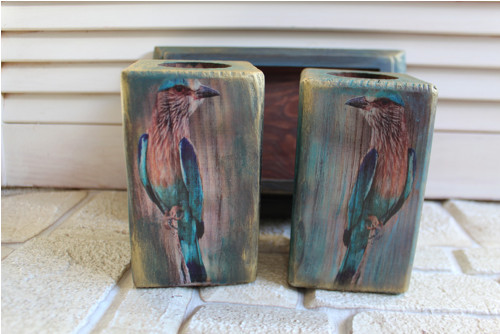 Sada svícnů ptáček