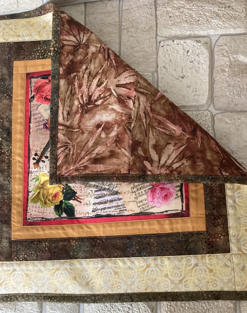 Ručně šitý patchwork povlak-Houslová sonáta