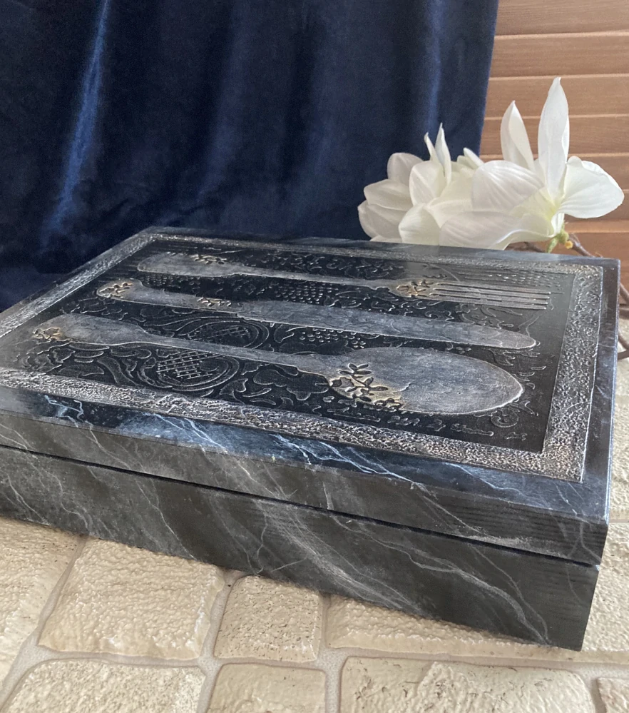 Dřevěný příborník Silver Antique