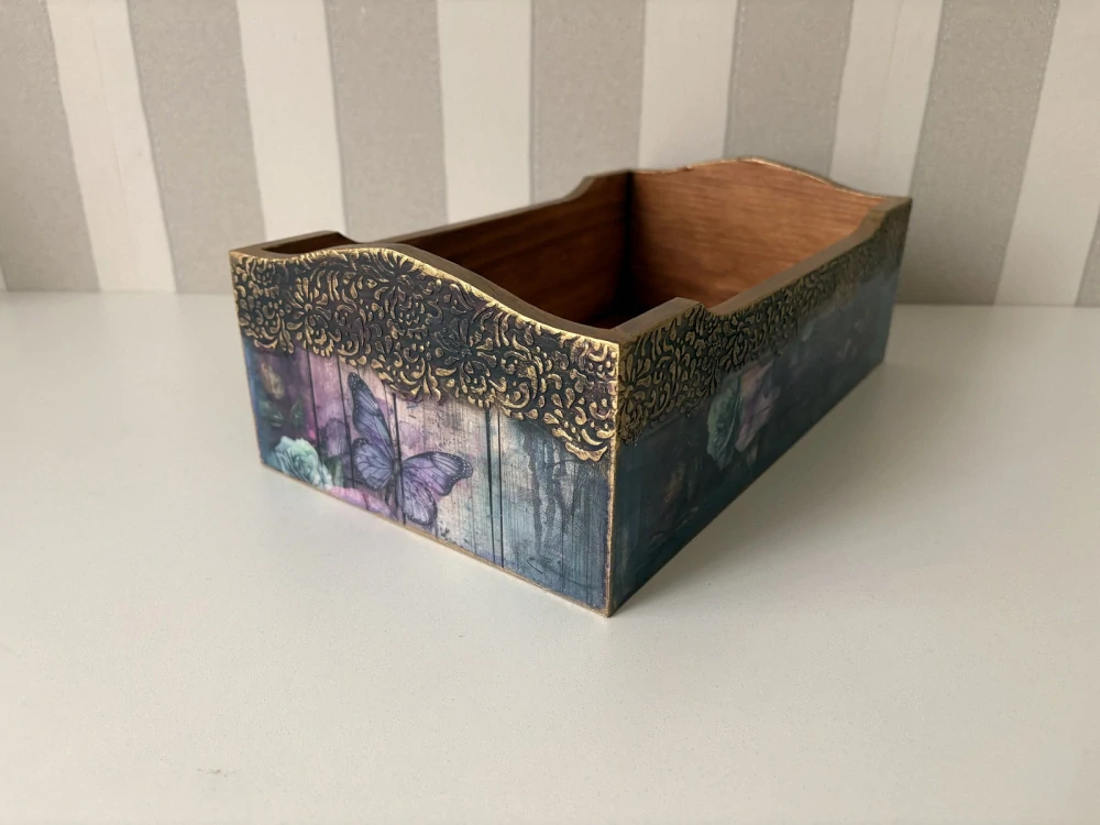 Luxusní dřevěný Úložný box- Půlnoční romance