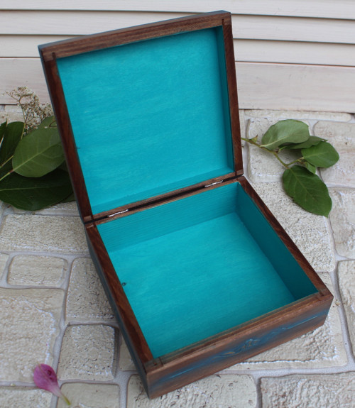 Krabička tyrkysová 