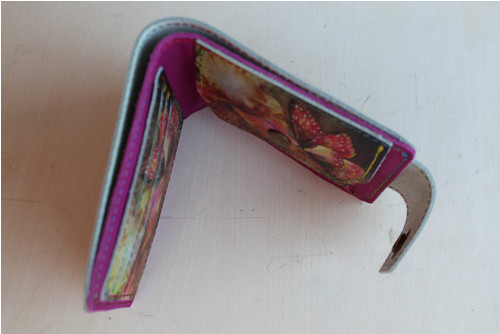 Kožená peněženka motýl