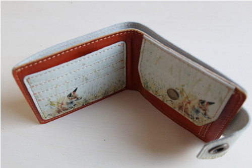 Kožená peněženka liška