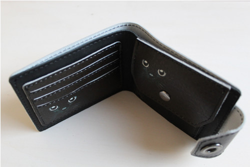 Kožená peněženka kočičí očí