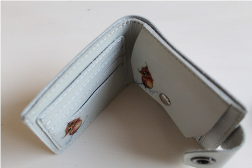 Kožená peněženka sovička