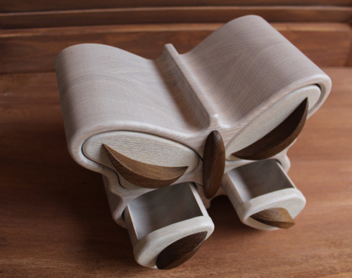 Šperkovnice motýl světlý