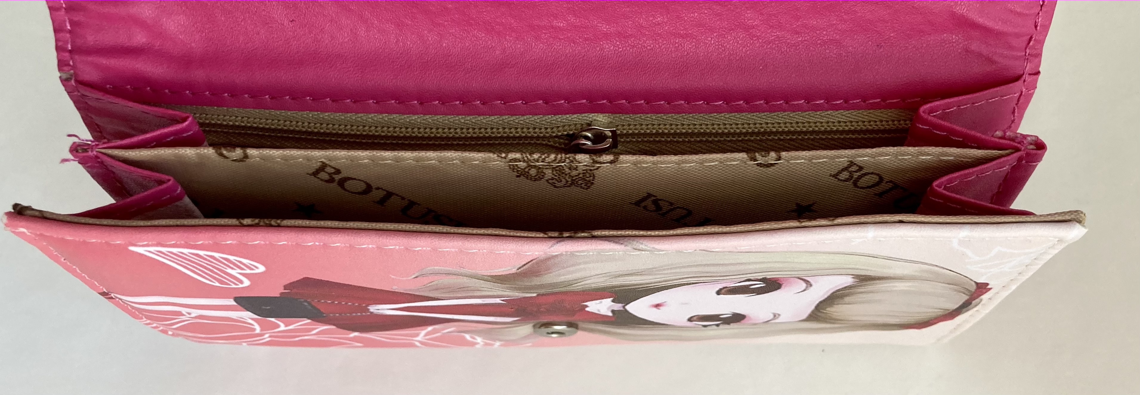 Peněženka - dívka ve červených šatech