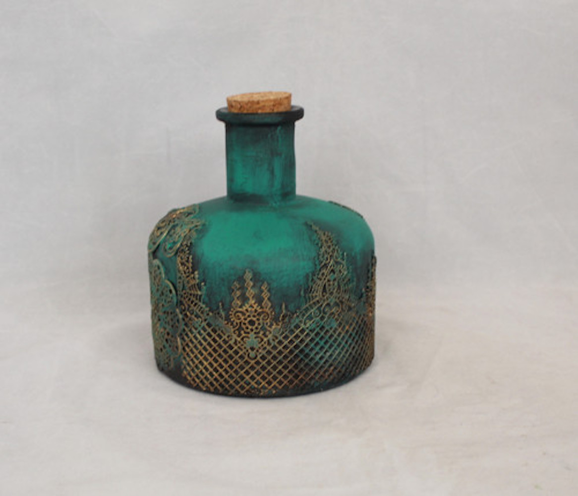 Karafa s korkovým uzávěrem