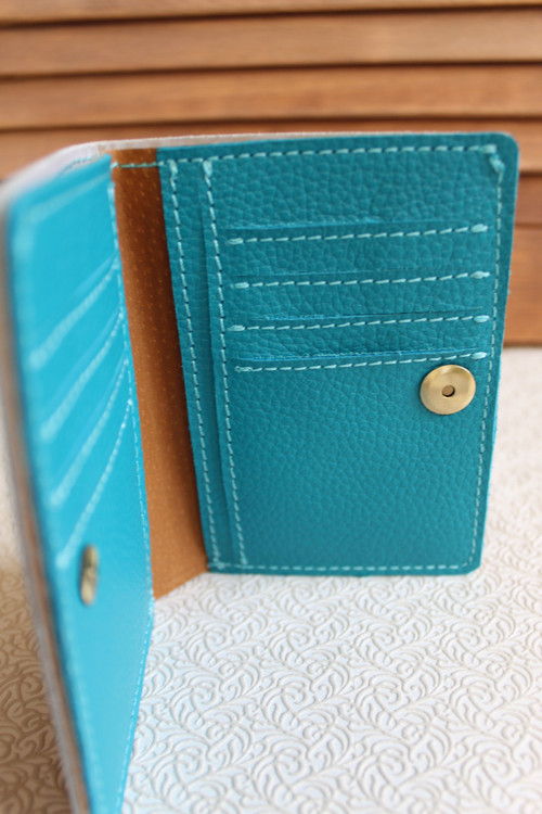 Kožená peněženka motýlci