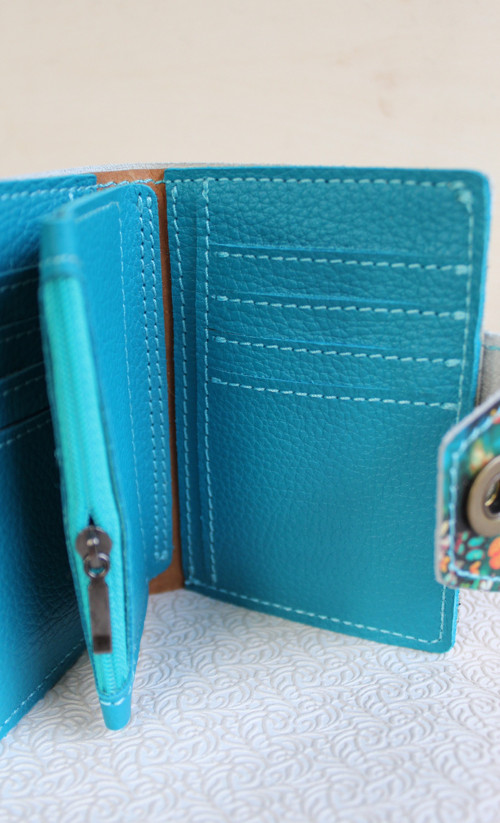 Kožená peněženka motýlci