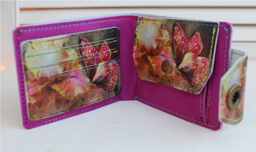 Kožená peněženka motýl